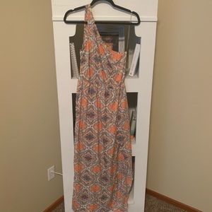 Printed maxi dress size medium.